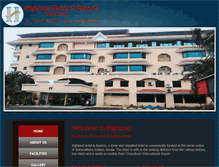 Tablet Screenshot of highlandindia.com